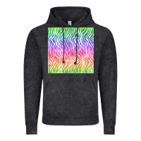 Vintage Black watercolor rainbow tiger seamless pattern Vintage Hoodie - BundleAndBundleShop