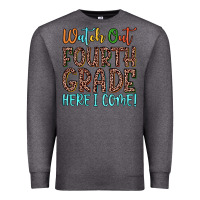 Charcoal Heather watch out fourth grade here i come! Premium Sweatshirt - JahusDesignShop