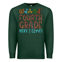 Sports Green watch out fourth grade here i come! Premium Sweatshirt - JahusDesignShop