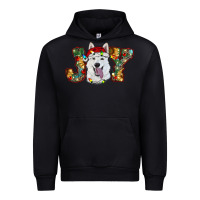 Black white shepherd christmas joy Urban Hoodie - RanaPortraitStore