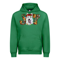 Emerald white shepherd christmas joy Urban Hoodie - RanaPortraitStore