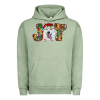 Pigment Oil Green white shepherd christmas joy Urban Hoodie - RanaPortraitStore