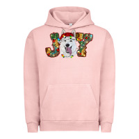Pigment Salmon white shepherd christmas joy Urban Hoodie - RanaPortraitStore