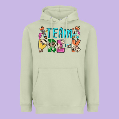 Team Pre K Heavyweight Hoodie Designed By Jahusdesignshop