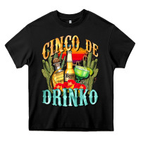 Black cinco de drinko cinco de mayo Heavy Core Tee - CowGirlArtShop