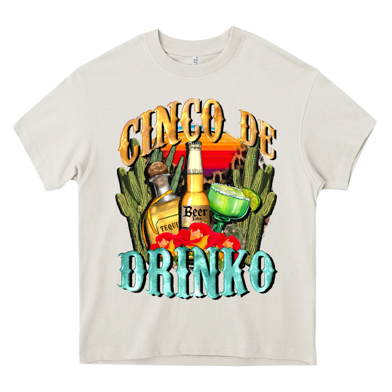 Cinco De Drinko Cinco De Mayo Heavy Core Tee by CowGirlArtShop | Teevron