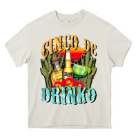 Cream cinco de drinko cinco de mayo Heavy Core Tee - CowGirlArtShop