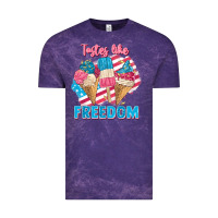 Cloud Purple Tastes like freedom 4th of July Vintage Tee - FaDigitalArtStudio