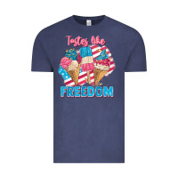 Vintage Denim Tastes like freedom 4th of July Vintage Tee - FaDigitalArtStudio