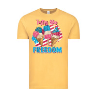 Vintage Mustard Tastes like freedom 4th of July Vintage Tee - FaDigitalArtStudio