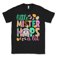 Black Little mister hops a lot Easter Day Classic Tee - HowdyJamesFarm