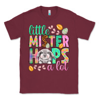 Burgundy Little mister hops a lot Easter Day Classic Tee - HowdyJamesFarm