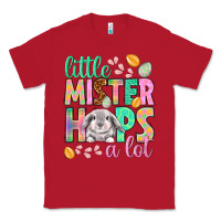 Red Little mister hops a lot Easter Day Classic Tee - HowdyJamesFarm