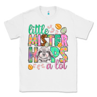 White Little mister hops a lot Easter Day Classic Tee - HowdyJamesFarm