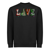Black love christmas tree Heavyweight Sweatshirt - AdoDesignShop