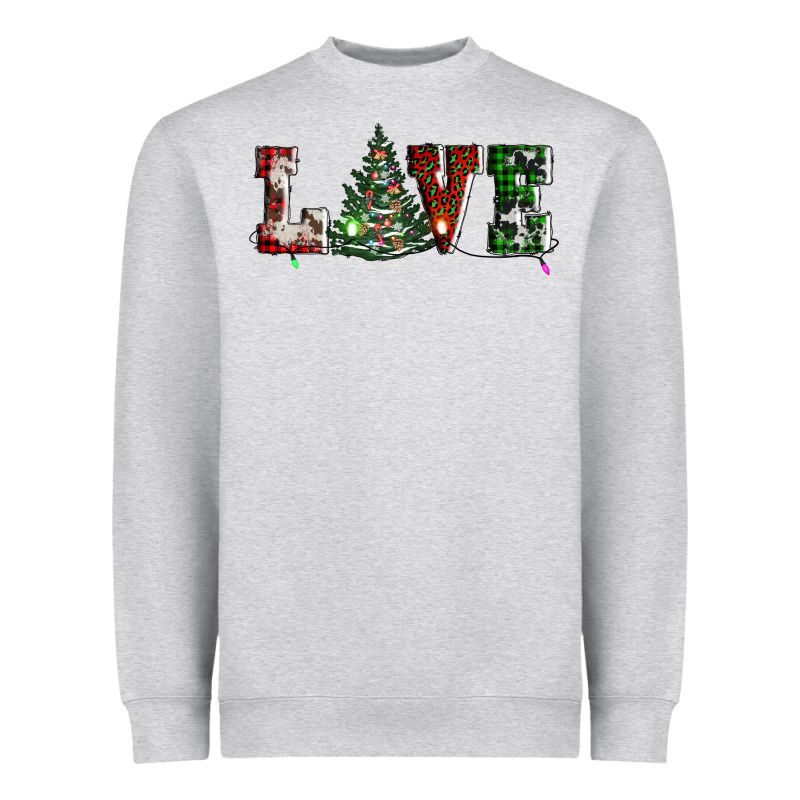 Love Christmas Tree Heavyweight Sweatshirt by AdoDesignShop | Teevron