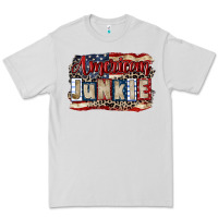 Dove Grey American junkie 4th of july Premium Tee - CowGirlArtShop