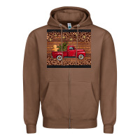 Chestnut Christmas truck Zipper Hoodie - AdoDesignShop