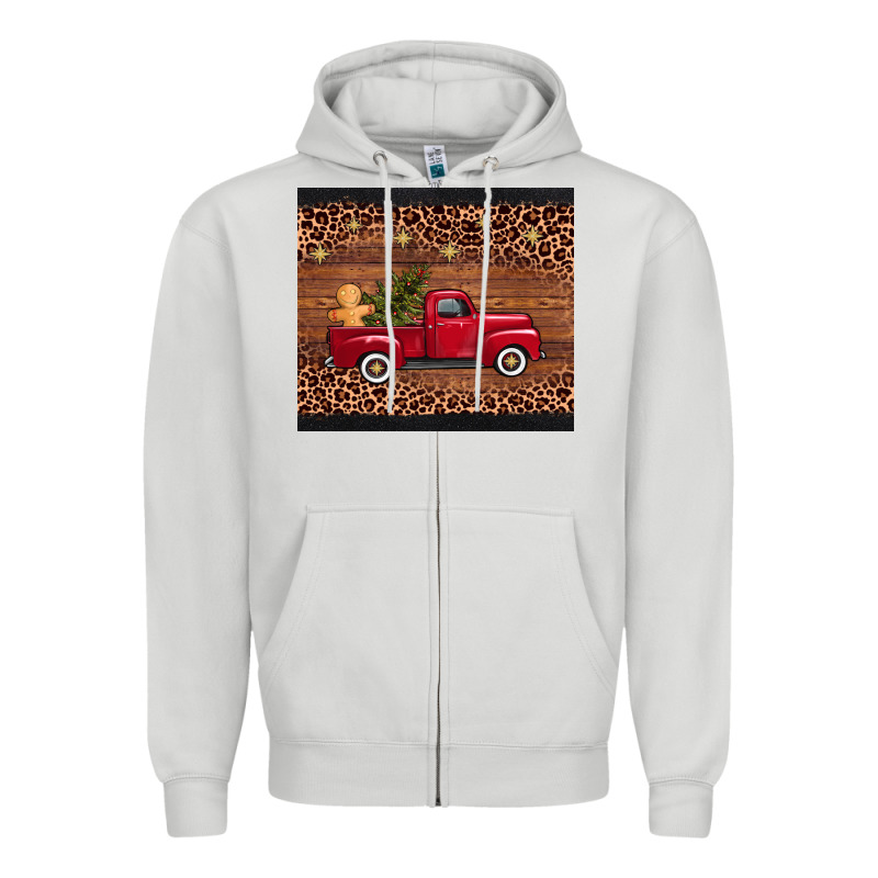 Christmas Truck Zipper Hoodie by AdoDesignShop | Teevron