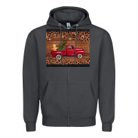 Smoke Christmas truck Zipper Hoodie - AdoDesignShop