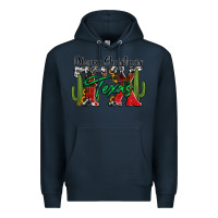 Navy merry christmas tx texas Premium Hoodie - Jasminsmagicworld