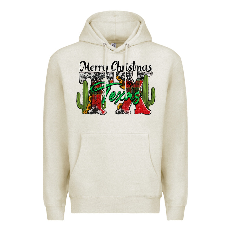 Merry Christmas Tx Texas Premium Hoodie by Jasminsmagicworld | Teevron