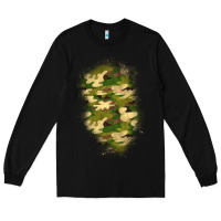 Black camouflage patch 1 Long Sleeve Tee - BundleAndBundleShop