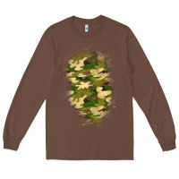 Chestnut camouflage patch 1 Long Sleeve Tee - BundleAndBundleShop