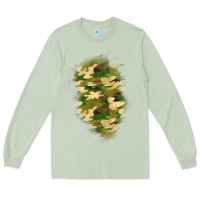 Matcha camouflage patch 1 Long Sleeve Tee - BundleAndBundleShop