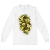 White camouflage patch 1 Long Sleeve Tee - BundleAndBundleShop