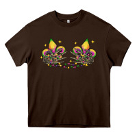 Chocolate Brown skeleton hands mardi gras Heavy Core Tee - CowGirlArtShop