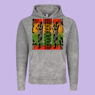 African Silhouette Seamless Pattern Vintage Hoodie Designed By Bundleandbundleshop