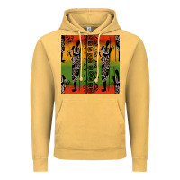 Vintage Mustard african silhouette seamless pattern Vintage Hoodie - BundleAndBundleShop