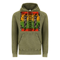 Vintage Olive african silhouette seamless pattern Vintage Hoodie - BundleAndBundleShop