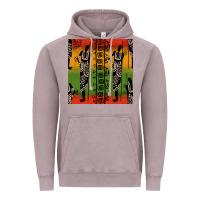 Vintage Zinc african silhouette seamless pattern Vintage Hoodie - BundleAndBundleShop