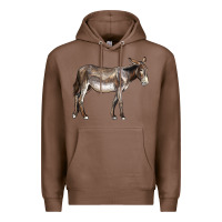 Chestnut american mammoth jackstock donkey Premium Hoodie - LillyAllenDesigns