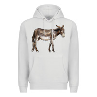Dove Grey american mammoth jackstock donkey Premium Hoodie - LillyAllenDesigns