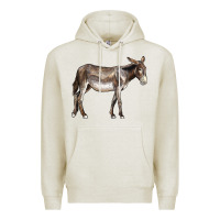 Oatmeal Heather american mammoth jackstock donkey Premium Hoodie - LillyAllenDesigns