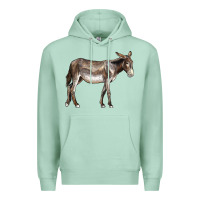 Seafoam american mammoth jackstock donkey Premium Hoodie - LillyAllenDesigns
