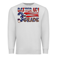 Dove Grey batter up 3rd grade Premium Sweatshirt - JahusDesignShop