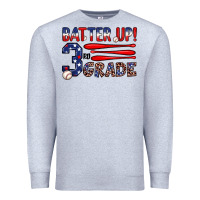 Heather Grey batter up 3rd grade Premium Sweatshirt - JahusDesignShop
