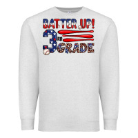 Oatmeal Heather batter up 3rd grade Premium Sweatshirt - JahusDesignShop