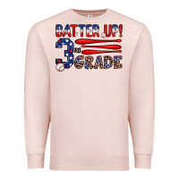 Pale Pink batter up 3rd grade Premium Sweatshirt - JahusDesignShop
