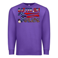 Purple batter up 3rd grade Premium Sweatshirt - JahusDesignShop