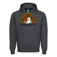Smoke merry christmas y'all santa rainbow Zipper Hoodie - AdoDesignShop