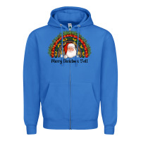 True Royal merry christmas y'all santa rainbow Zipper Hoodie - AdoDesignShop