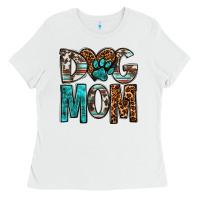White dog mom Ladies Tee - OliviaCreatesArt