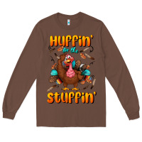 Chestnut huffin' for the stuffin' Long Sleeve Tee - BundleAndBundleShop