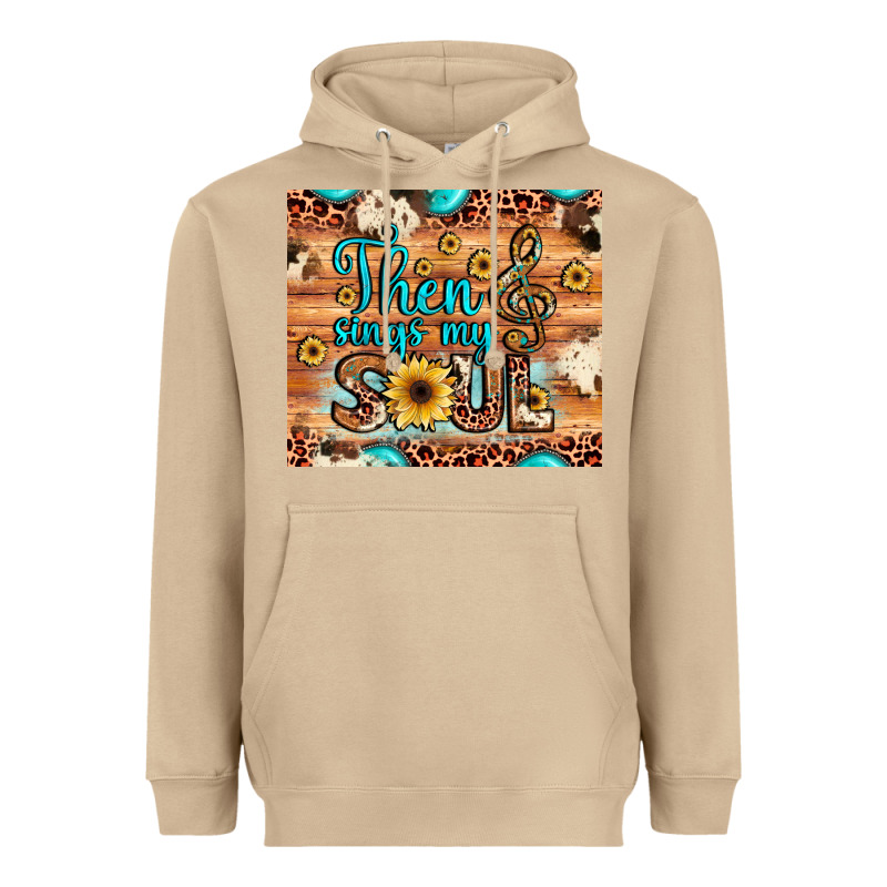 Then Sings My Soul Treble Clef Heavyweight Hoodie by JahusDesignShop | Teevron