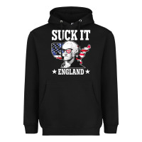 Black funny george washington suck it england Heavyweight Hoodie - DesigneFamous
